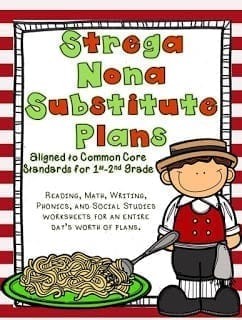 Strega Nona Substitute Plans