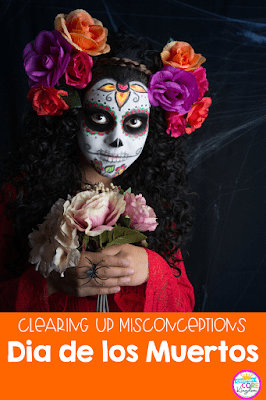 Dia de los Muertos pin showing little girl with day of the dead face paint