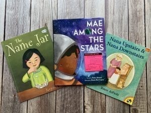 Picture of three mentor text literature books on a wooden table that are perfect for teaching ask and answer questions in literature