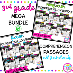 Image showing covers of 3rd grade reading comprehension resources