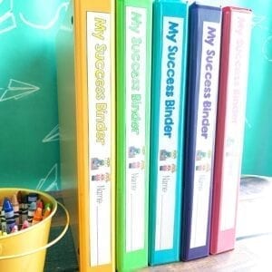 1st through 5th grade success binder notebooks can be used to help with back to school behavior management