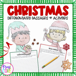 Christmas Differentiated Reading Comprehension Passages Writing Activities Craft