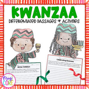 Kwanzaa Differentiated Reading Comprehension Passages Writing Activities Craft