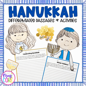Hanukkah Differentiated Reading Comprehension Passages Writing Activities Craft