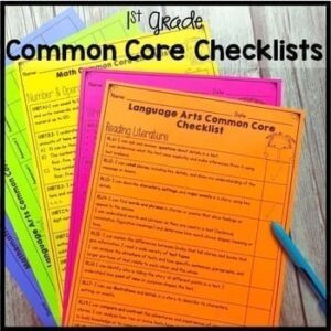 1st Grade Common Core Checklists