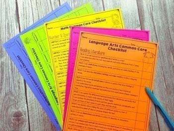 1st Grade Common Core Checklists - Image 2