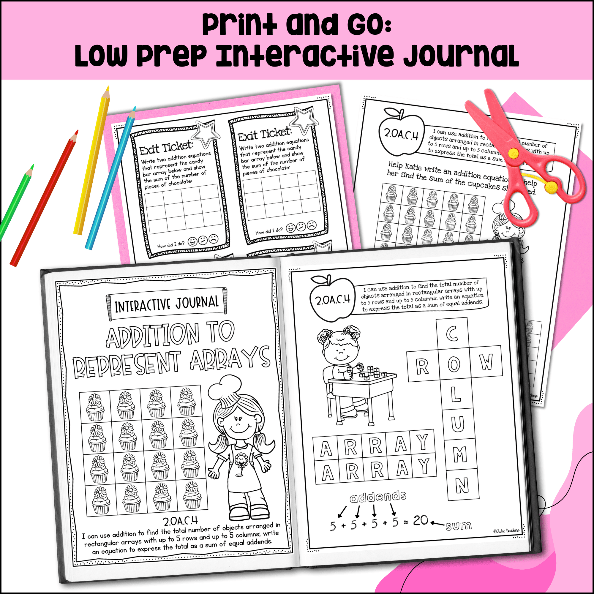 2nd Grade Operations & Algebraic Thinking Interactive Journal - Image 2