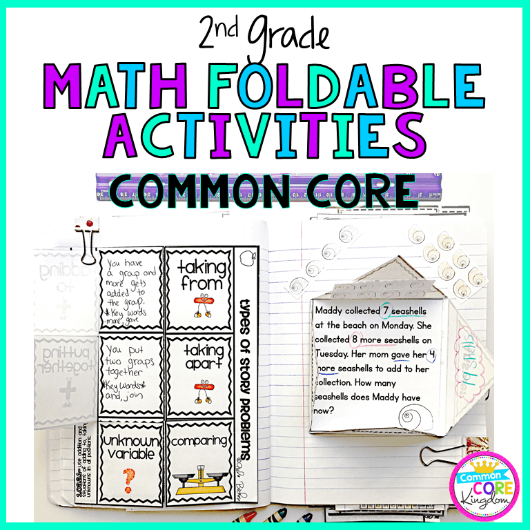 2nd Grade Math Common Core Foldable Activities
