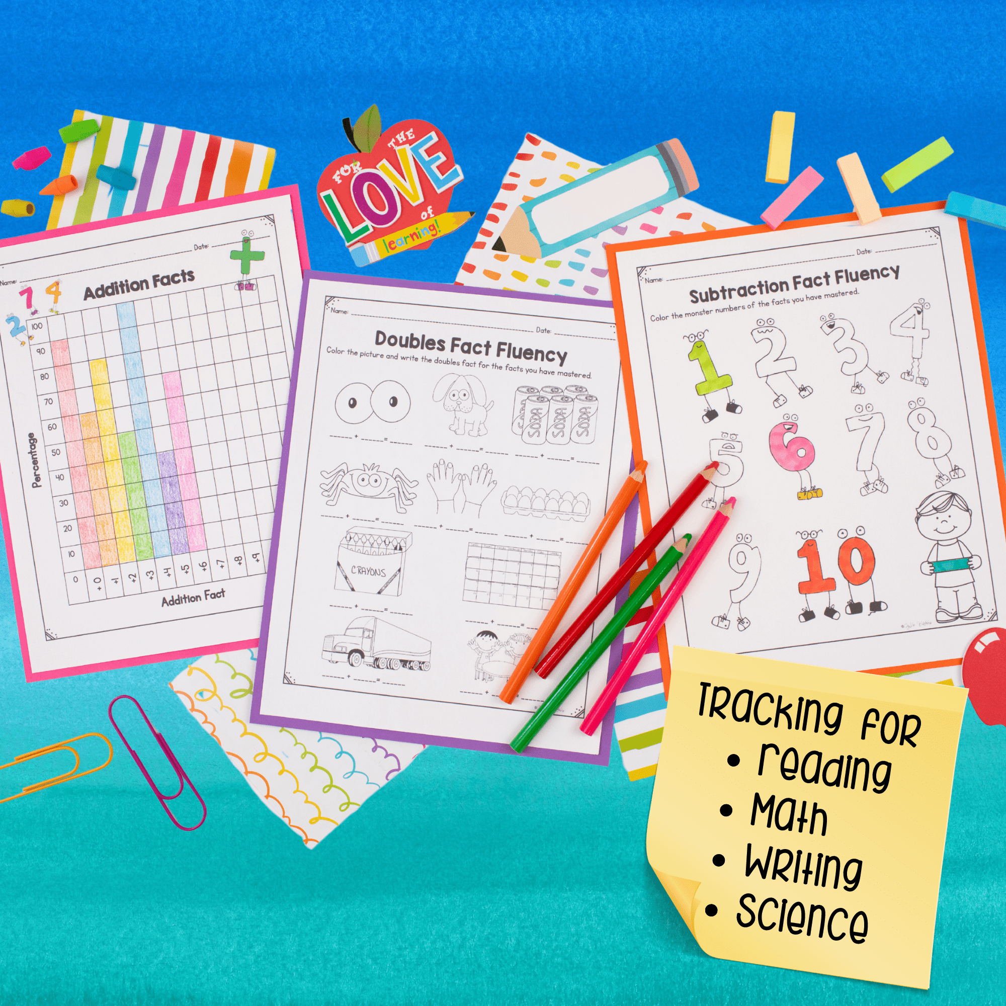 Teacher & Student Data Tracking Binder Collection Sheet Notebook 1st Grade - Image 3