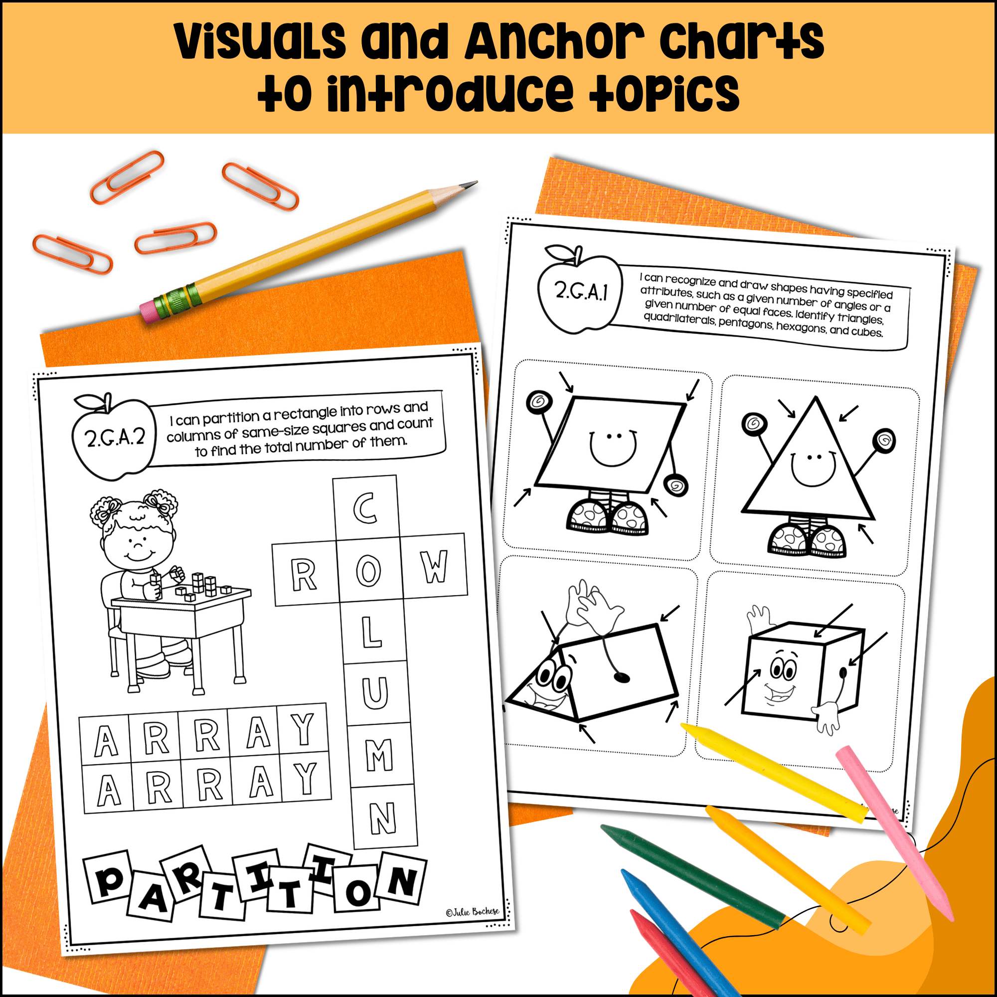 2nd Grade Geometry Interactive Journal CCSS Standards 2.G.A.1, 2.G.A.2, 2.G.A.3 - Image 3