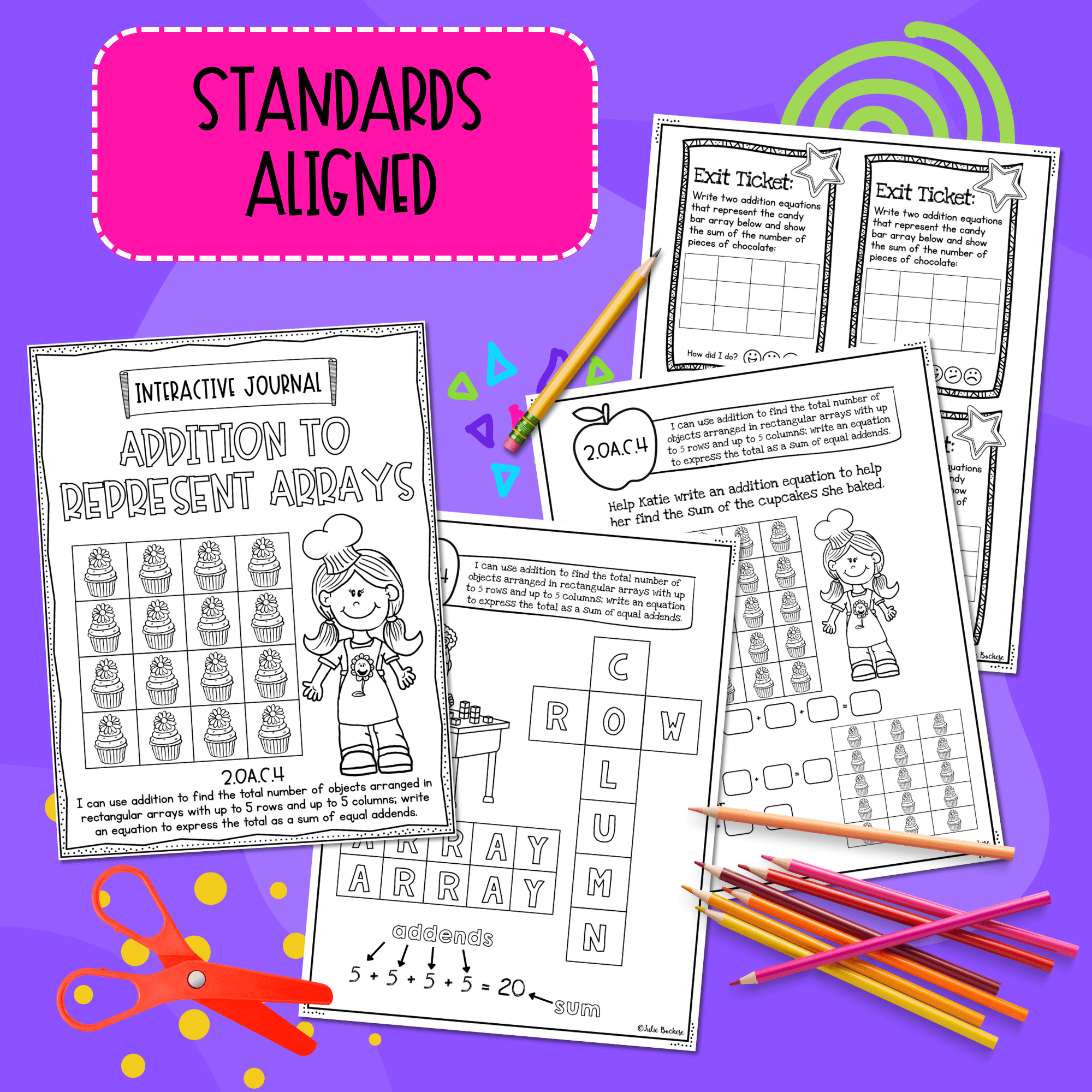 2nd Grade Math Interactive Journal Bundle - All Common Core Standards Activities - Image 3