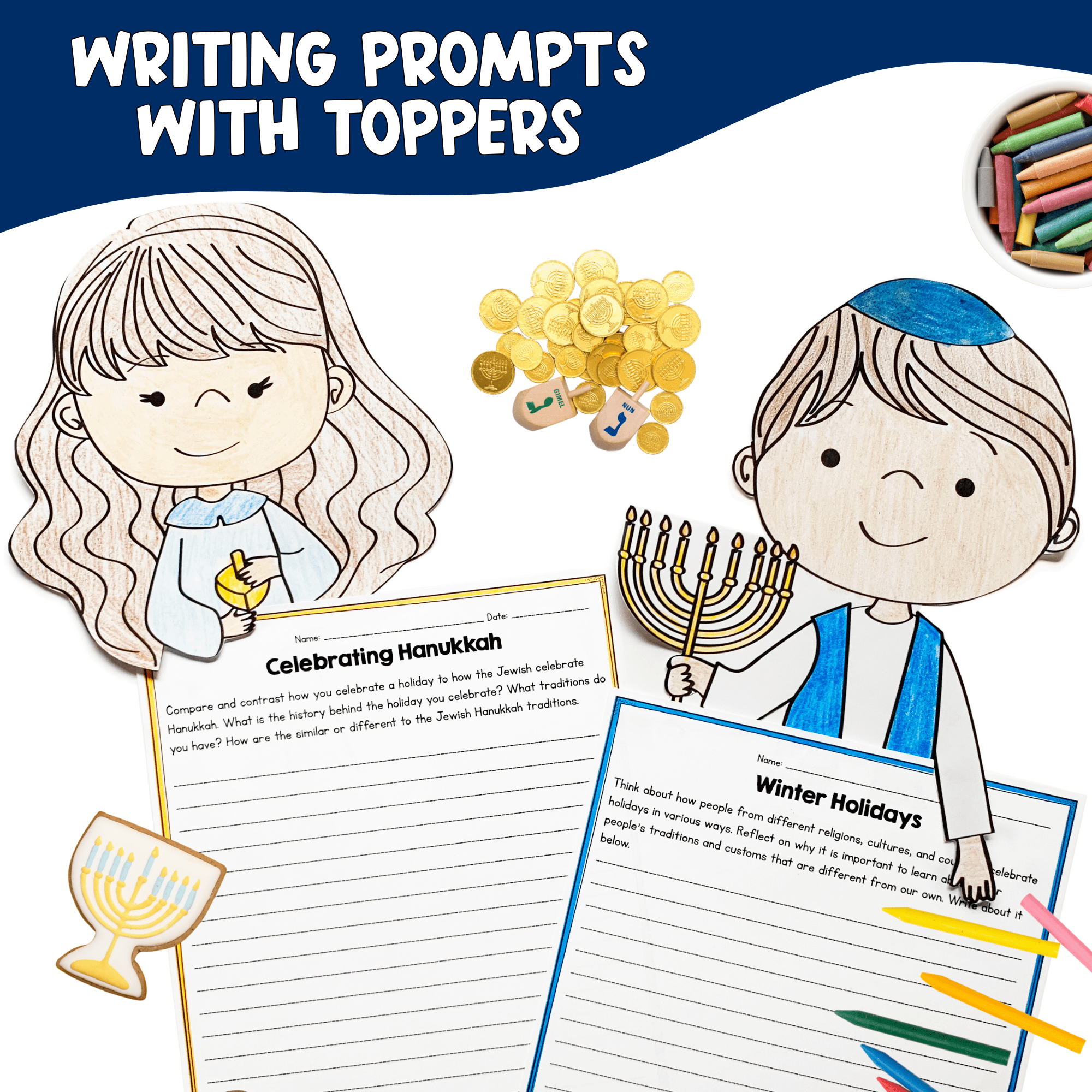 Hanukkah Differentiated Reading Comprehension Passages Writing Activities Craft - Image 4