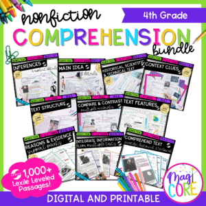 4th Grade Nonfiction Reading Comprehension Bundle