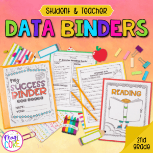 Teacher & Student Data Tracking Binder Collection Sheet Notebook 2nd Grade