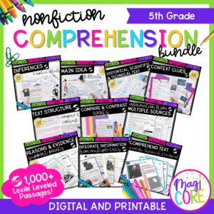 5th Grade Nonfiction Comprehension Bundle