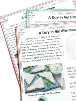 A Day in My Life: Iran- Differentiated Guided Reading (Text Evidence) - Image 3