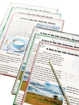 A Day in My Life: Kenya- Differentiated Guided Reading (Compare & Contrast) - Image 3