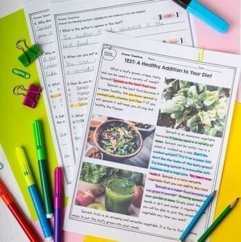 Questions & Inferencing Differentiated Reading Comprehension Passages Questions - Image 3