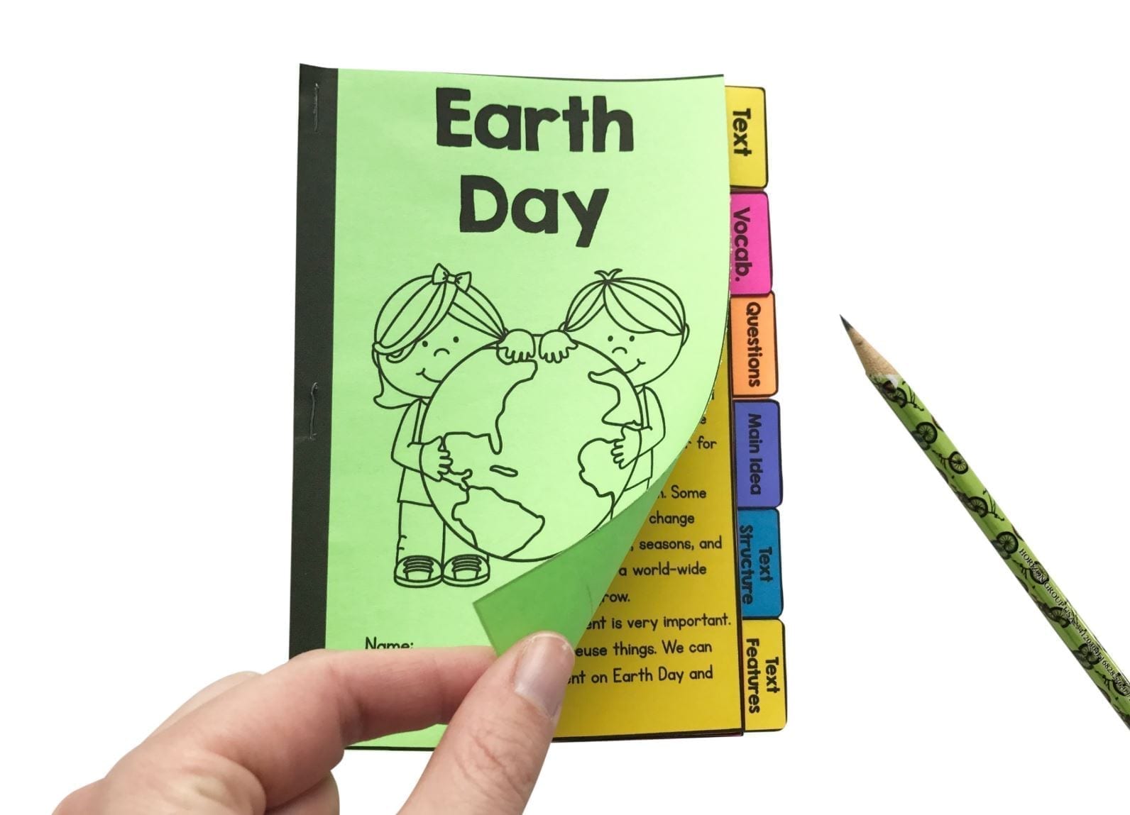 Earth Day Reading Comprehension Flip Book Activities - 2nd & 3rd grade - Image 3