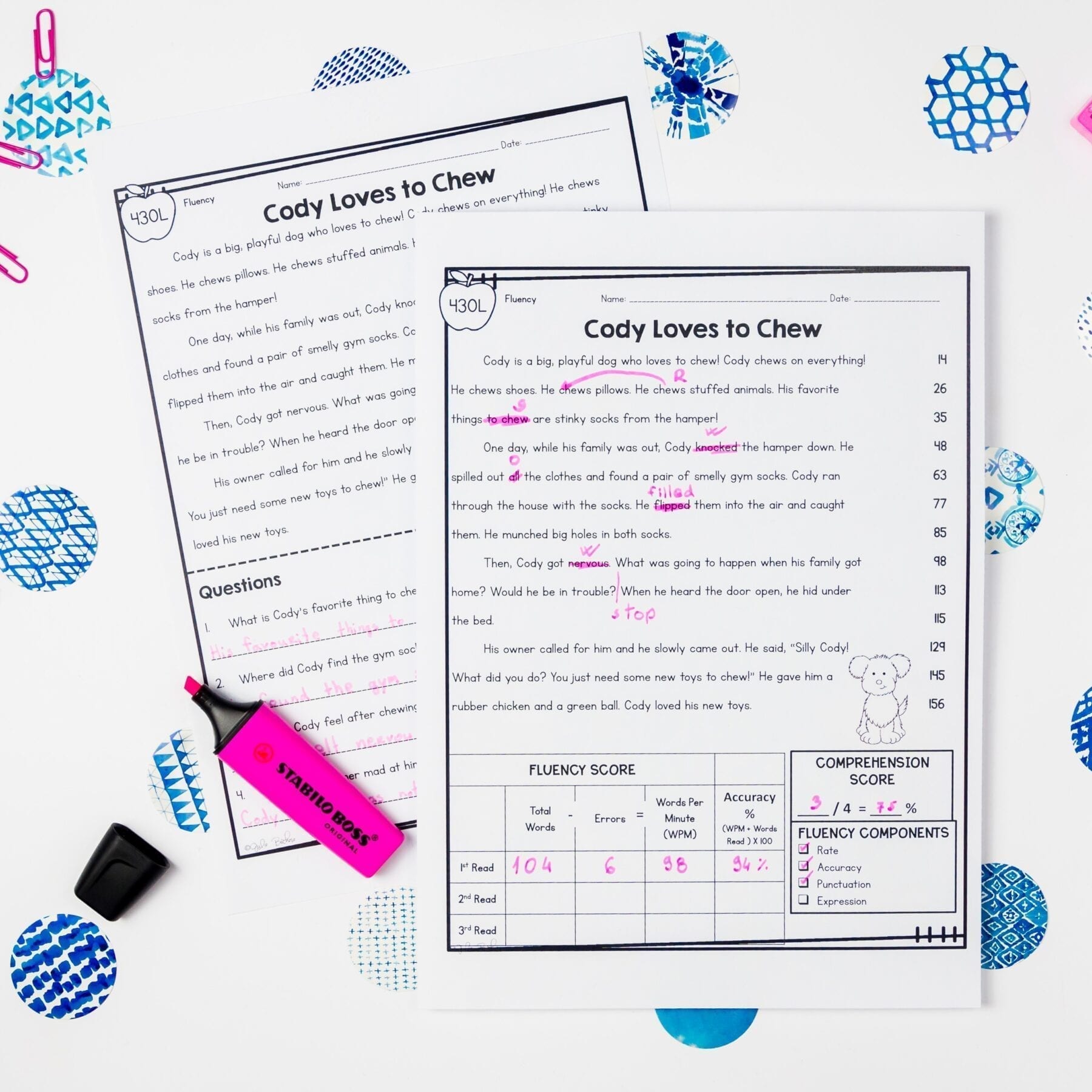 2nd & 3rd Grade Reading Fluency Lexile Reading Comprehension Passages Questions - Image 4