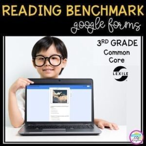 Google Forms Benchmark Assessments for 3rd Grade Bundle