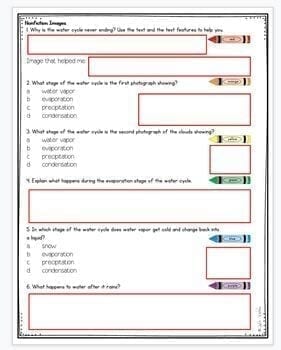 Nonfiction Text Features Reading Comprehension Passages Questions RI.2.7 RI.3.7 - Image 3