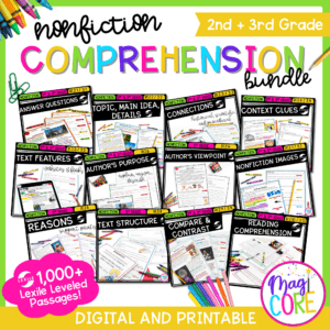 2nd & 3rd Grade Nonfiction Comprehension Bundle - Google Distance Learning