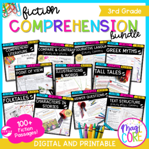 3rd Grade Fiction Reading Comprehension Bundle - Google Distance Learning