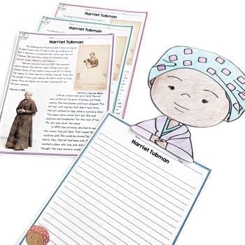 Harriet Tubman Differentiated Reading and Writing Activities - Image 3