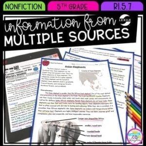 Information from Multiple Sources- 5th Grade RI.5.7