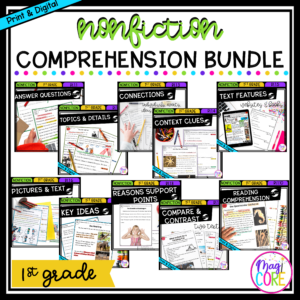 1st Grade Nonfiction Reading Comprehension Bundle - Google Distance Learning