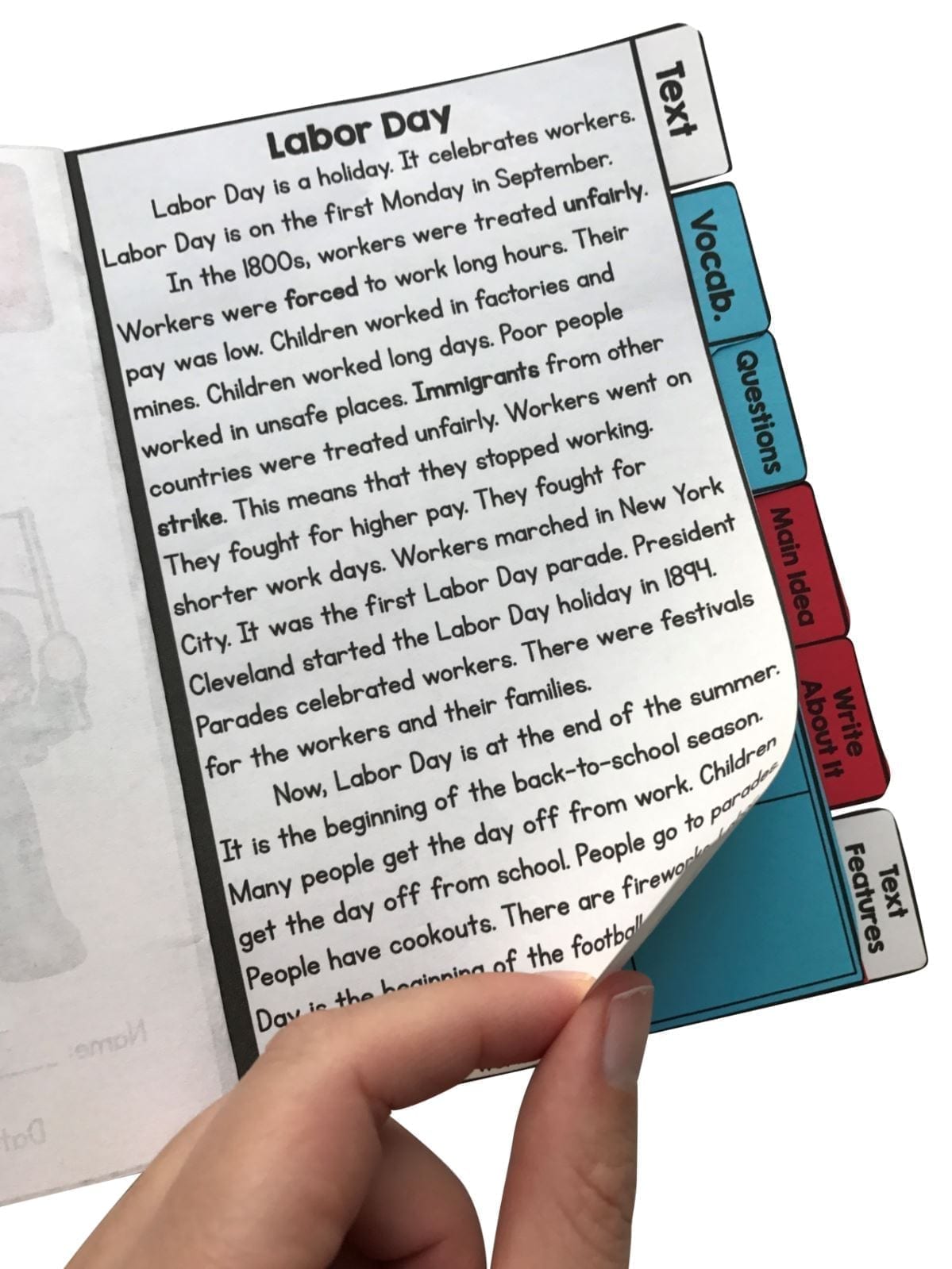 Labor Day Flip Book Activities- 2nd & 3rd grade - Image 3