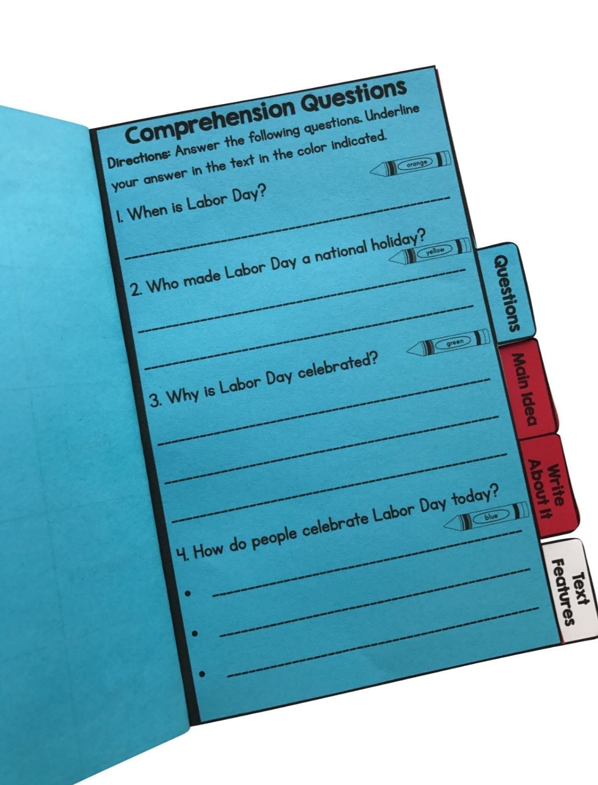 Labor Day Flip Book Activities- 2nd & 3rd grade - Image 4