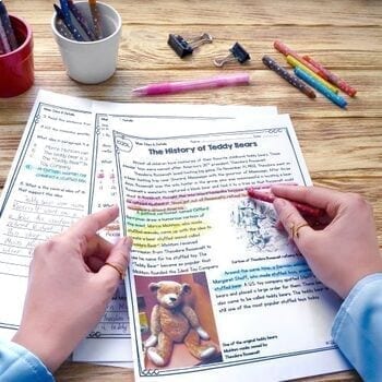 Main Idea Differentiated Leveled Reading Comprehension Passages and Questions - Image 3