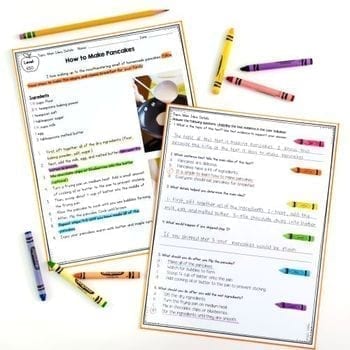 Main Idea Details Reading Comprehension Differentiated Bundle Passages Worksheet - Image 3