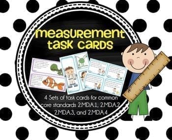Measurement Task Cards (2.MD.A.1-2.MD.A.4)