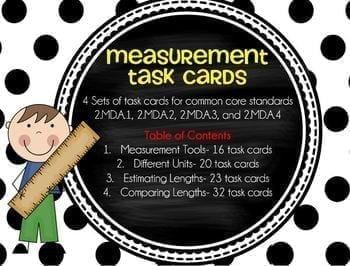 Measurement Task Cards (2.MD.A.1-2.MD.A.4) - Image 3
