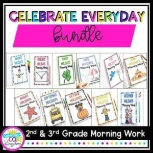 Morning Work Bundle Celebrate Everyday Holidays