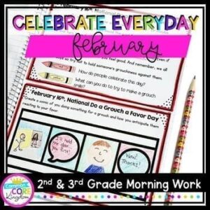 Morning Work: February Holidays