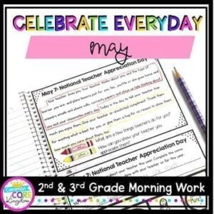 Morning Work: May Holidays
