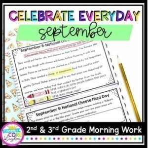 Morning Work: September Holidays