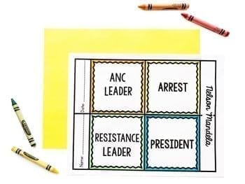 Nelson Mandela Differentiated Reading and Writing Activities - Image 3