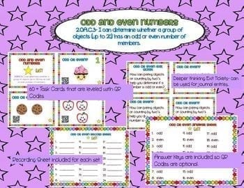 Odd and Even Task Cards with QR Codes - Image 2
