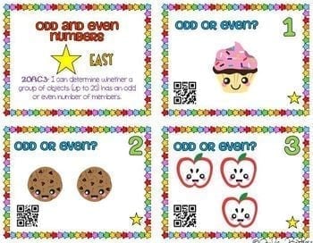 Odd and Even Task Cards with QR Codes - Image 3