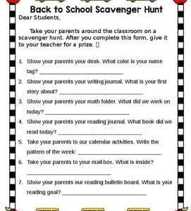 Open House Scavenger Hunt (Editable)