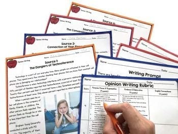 Opinion Writing Passages and Prompts with Lexile Levels Rubric - 4th & 5th Grade - Image 2