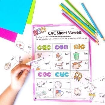 Phonics Spelling 1st Grade Word Work Differentiated Unit Worksheets Activities - Image 3
