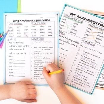 Phonics & Spelling 2nd Grade Word Work Differentiated Unit Worksheets Activities - Image 4