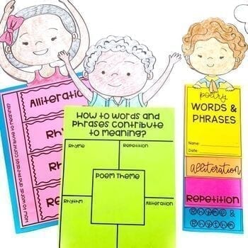 Poetry Words and Phrases Mentor Texts - 2nd Grade RL.2.4 & 3rd Grade RL.3.4 - Image 2