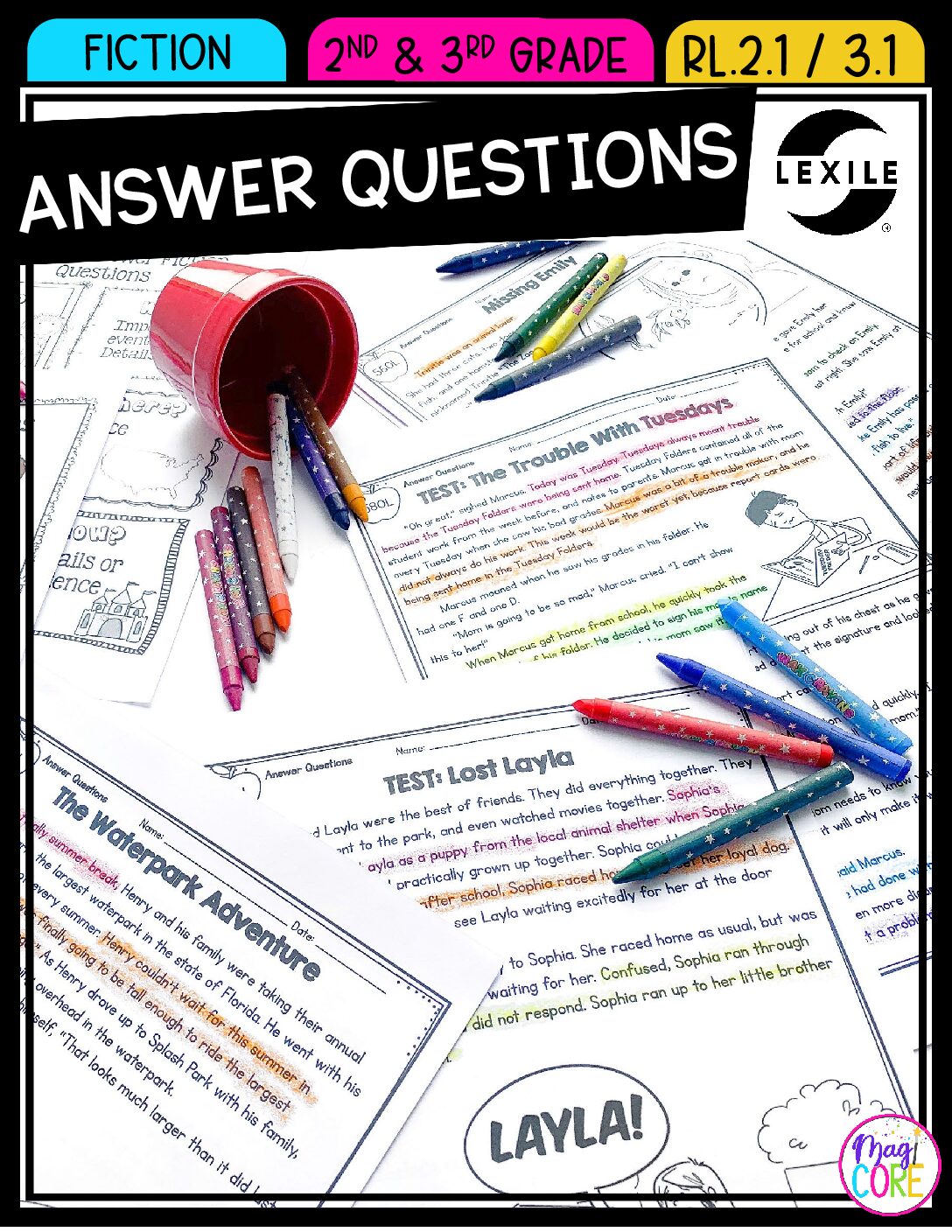 Ask & Answer Questions Fiction Reading Comprehension 2nd 3rd Grade RL.2.1 RL.3.1 - Image 8